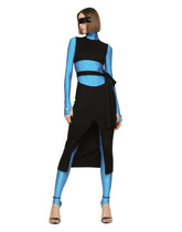 Belted jersey calf-length dress - | Dolce & Gabbana