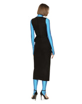 Belted jersey calf-length dress - | Dolce & Gabbana