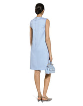 Sleeveless raschel tweed dress with DG logo - | Dolce & Gabbana