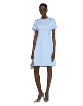 Raschel tweed midi dress with DG logo - | Dolce & Gabbana