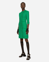Raschel tweed midi dress - | Dolce & Gabbana