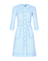 Raschel tweed A-line shirt dress - | Dolce & Gabbana