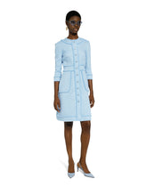 Raschel tweed A-line shirt dress - | Dolce & Gabbana