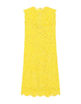 A-line dress in branded stretch lace - | Dolce & Gabbana