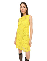 A-line dress in branded stretch lace - | Dolce & Gabbana
