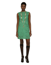 Lace dress with floral pattern - | Dolce & Gabbana