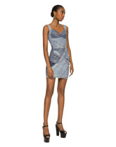 Short patchwork denim dress - | Dolce & Gabbana