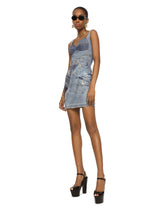Short patchwork denim dress - | Dolce & Gabbana