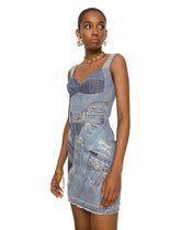 Short patchwork denim dress - | Dolce & Gabbana