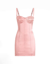 Short satin corset dress - | Dolce & Gabbana
