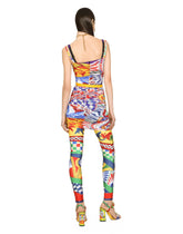 Short draped tulle dress with Carretto print - | Dolce & Gabbana