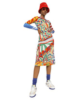 Carretto-print organzine midi dress - | Dolce & Gabbana