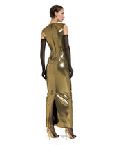 Long foiled satin corset dress - | Dolce & Gabbana