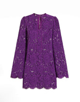 Cordonetto lace short dress - | Dolce & Gabbana
