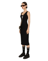 Sleeveless spandex jersey midi dress DGVIB3 - | Dolce & Gabbana