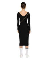 Long-sleeved spandex jersey midi dress DGVIB3 - | Dolce & Gabbana