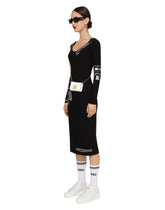 Long-sleeved spandex jersey midi dress DGVIB3 - | Dolce & Gabbana