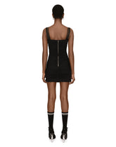 Draped spandex jersey mini dress DGVIB3 - | Dolce & Gabbana