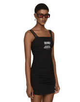 Draped spandex jersey mini dress DGVIB3 - | Dolce & Gabbana