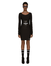Long-sleeved spandex jersey midi dress DGVIB3 - | Dolce & Gabbana
