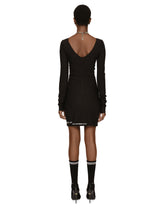 Long-sleeved spandex jersey midi dress DGVIB3 - | Dolce & Gabbana