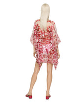 Short majolica-print chiffon caftan - | Dolce & Gabbana