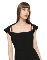 Cady fabric mini dress - | Dolce & Gabbana