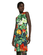 Bloom-print brocade A-line dress - | Dolce & Gabbana