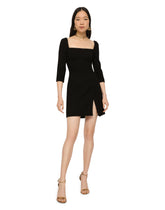 Short double crepe dress - | Dolce & Gabbana