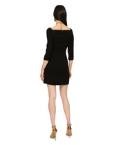 Short double crepe dress - | Dolce & Gabbana