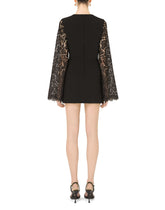 Short cady sleeves with lace sleeves - | Dolce & Gabbana