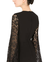 Short cady sleeves with lace sleeves - | Dolce & Gabbana