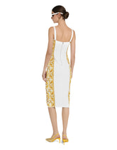 Majolica-print charmeuse corset dress - | Dolce & Gabbana