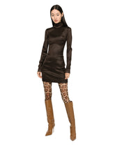 Short silk satin dress - | Dolce & Gabbana