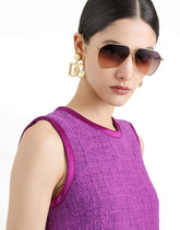 Dress in rachel tweed - | Dolce & Gabbana