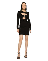 Short jersey dress with ring embellishment - | Dolce & Gabbana
