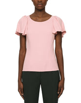 Short-sleeved cady top - | Dolce & Gabbana