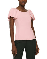 Short-sleeved cady top - | Dolce & Gabbana