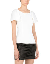 Short-sleeved cady top - | Dolce & Gabbana