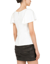 Short-sleeved cady top - | Dolce & Gabbana