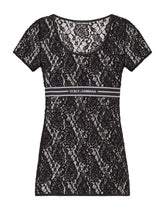 LACE TOP WITH BRANDED ELASTIC - | Dolce & Gabbana