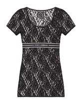 LACE TOP WITH BRANDED ELASTIC - | Dolce & Gabbana