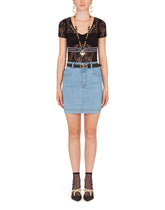LACE TOP WITH BRANDED ELASTIC - | Dolce & Gabbana