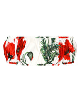 Poppy-print poplin top - | Dolce & Gabbana