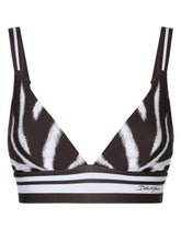 Zebra-print jersey top - | Dolce & Gabbana