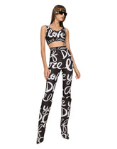 Jersey top with DG Love Yourself print - | Dolce & Gabbana