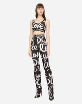 Jersey top with DG Love Yourself print - | Dolce & Gabbana