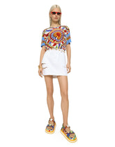 Carretto-print crepe de chine blouse - | Dolce & Gabbana