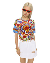 Carretto-print crepe de chine blouse - | Dolce & Gabbana