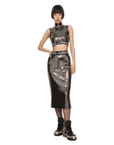 Jersey top with sequins - | Dolce & Gabbana